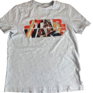 SALE GAP Star Wars T-Shirt Boys‎ Medium (8) Light Blue Graphic Organic Cotton